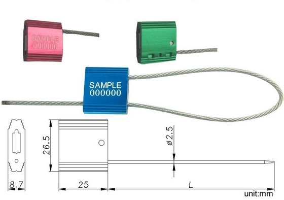 Meter Security Plastic Seals , Die Casting Aluminum High Security Container Seals