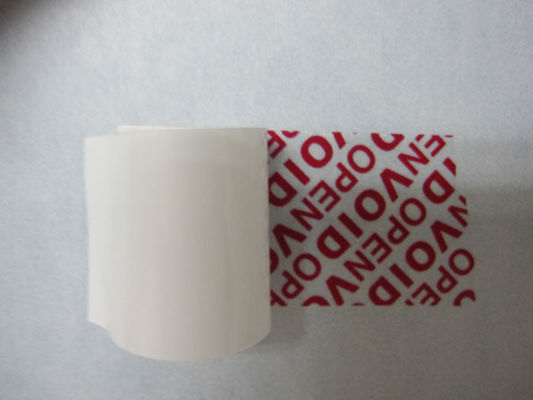 Roestvrij staal laag residu Tamper Evident etiketten met serienummer afdrukken