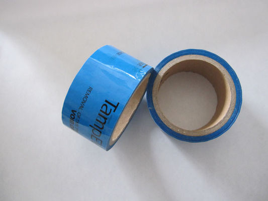 Red / Blue hoge mate PET correct Seal Tape met afdrukken Logo voor logistieke veld